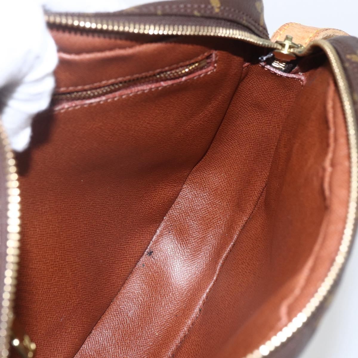 Louis Vuitton Jeune Fille Handbag Monogram Canvas, BROWN, CANVAS, Shoulder bag