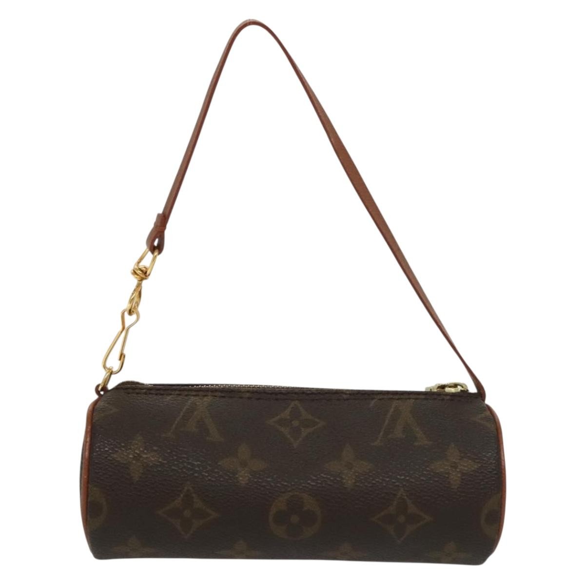 Louis Vuitton Papillon Pochette Monogram Canvas, BROWN, CANVAS, Handbag