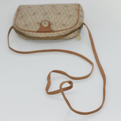 Christian Dior Vintage Honeycomb Shoulder Bag Canvas, BEIGE, CANVAS, Shoulder bag
