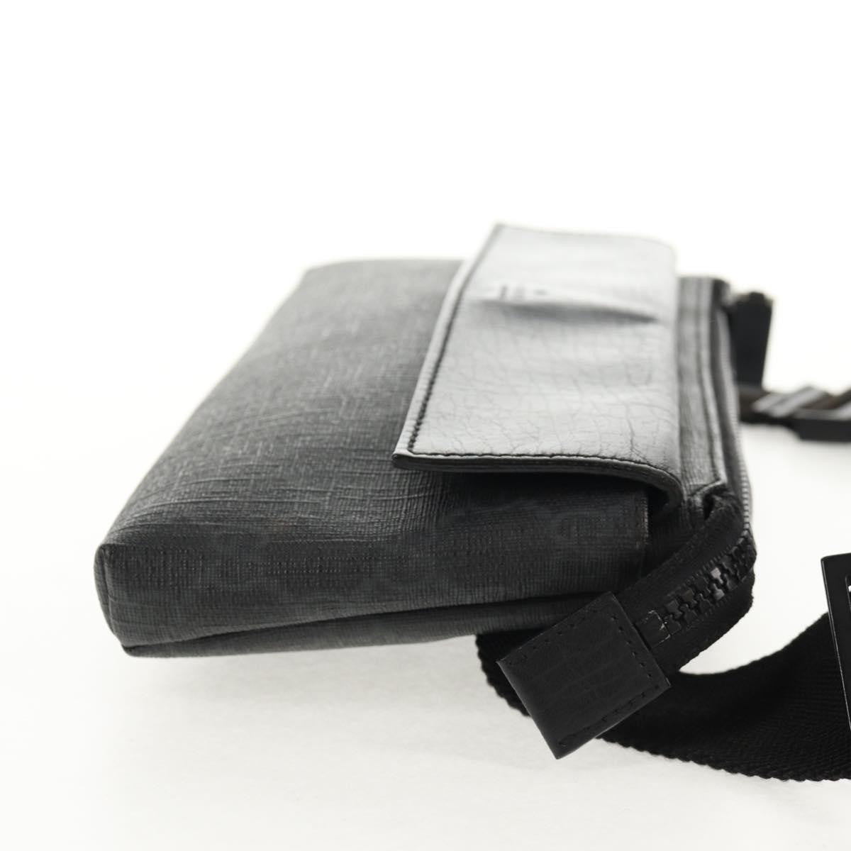 Gucci Waist Bag GG Coated Canvas, BLACK, CANVAS, Shoulder bag