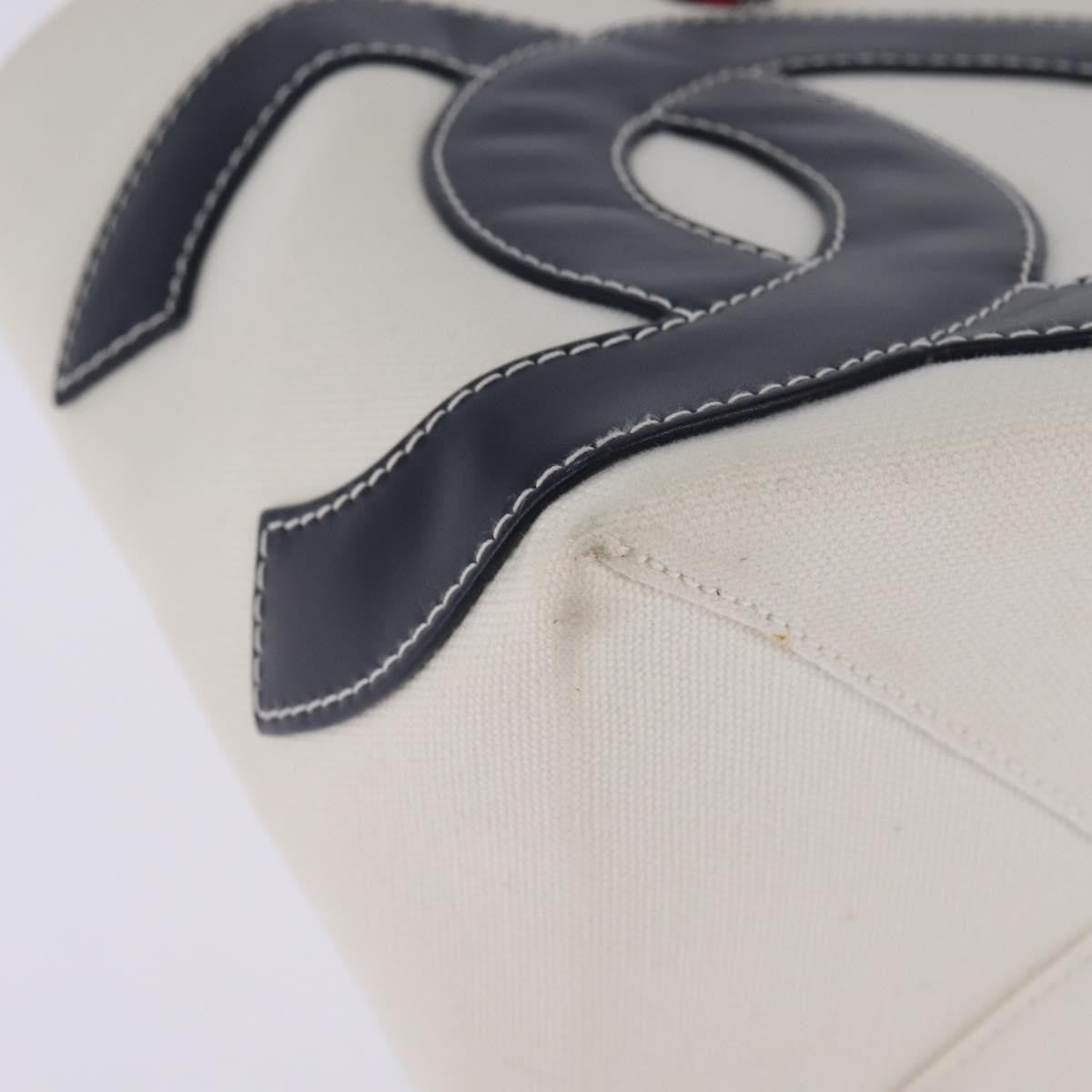 Chanel No.5 Tote Canvas and Leather, WHITE, CANVAS, Tote bag