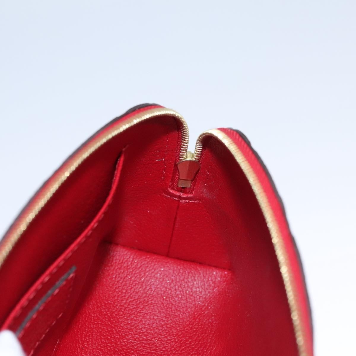 Louis Vuitton Cosmetic Pouch Monogram Empreinte Leather, RED, LEATHER, Toiletry Case