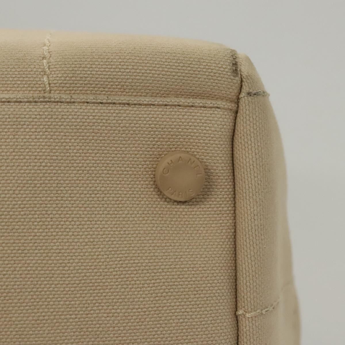 Chanel Chocolate Bar CC Bowler Bag Canvas, BEIGE, CANVAS, Handbag
