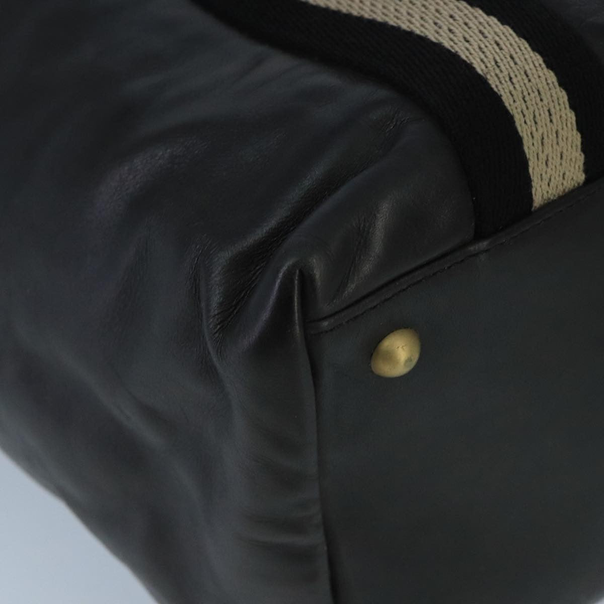 Bally Vintage Tote Bag Leather, BLACK, LEATHER, Tote bag