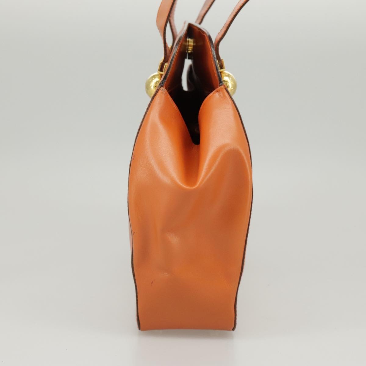 Celine Tote bag Leather, ORANGE, LEATHER, Handbag
