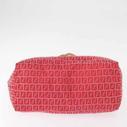 Fendi Roll Tote Zucchino Canvas, RED, CANVAS, Tote bag
