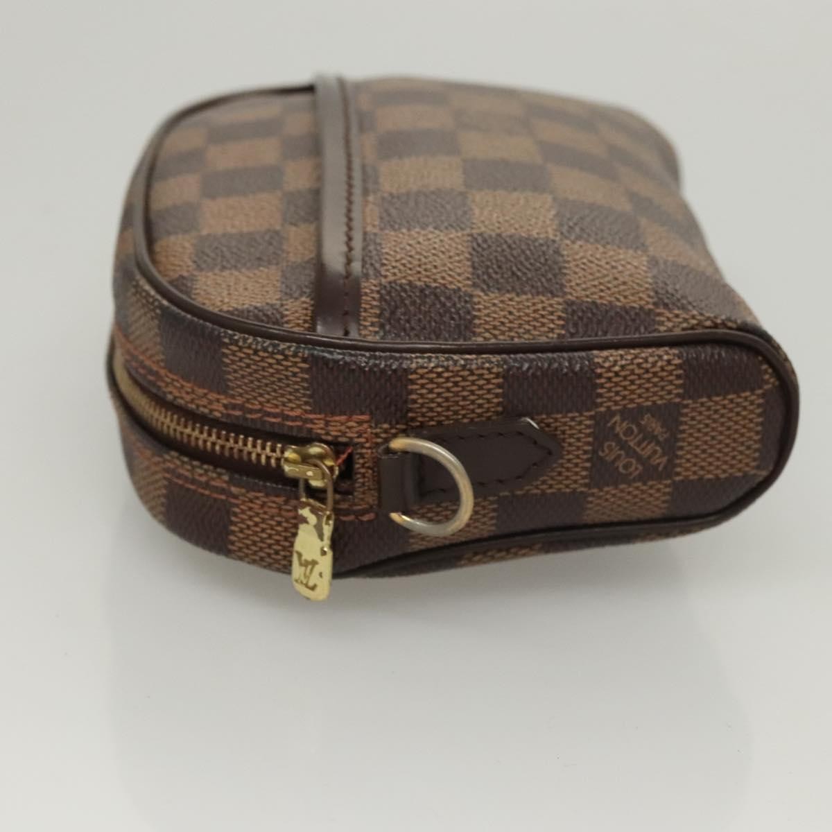 Louis Vuitton Ipanema Pochette Damier, BROWN, CANVAS, Clutche & pouche
