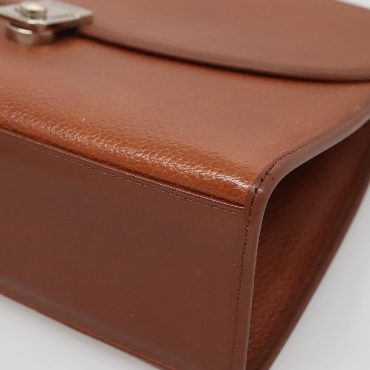 Burberry Vintage Handbag Leather, BROWN, LEATHER, Handbag