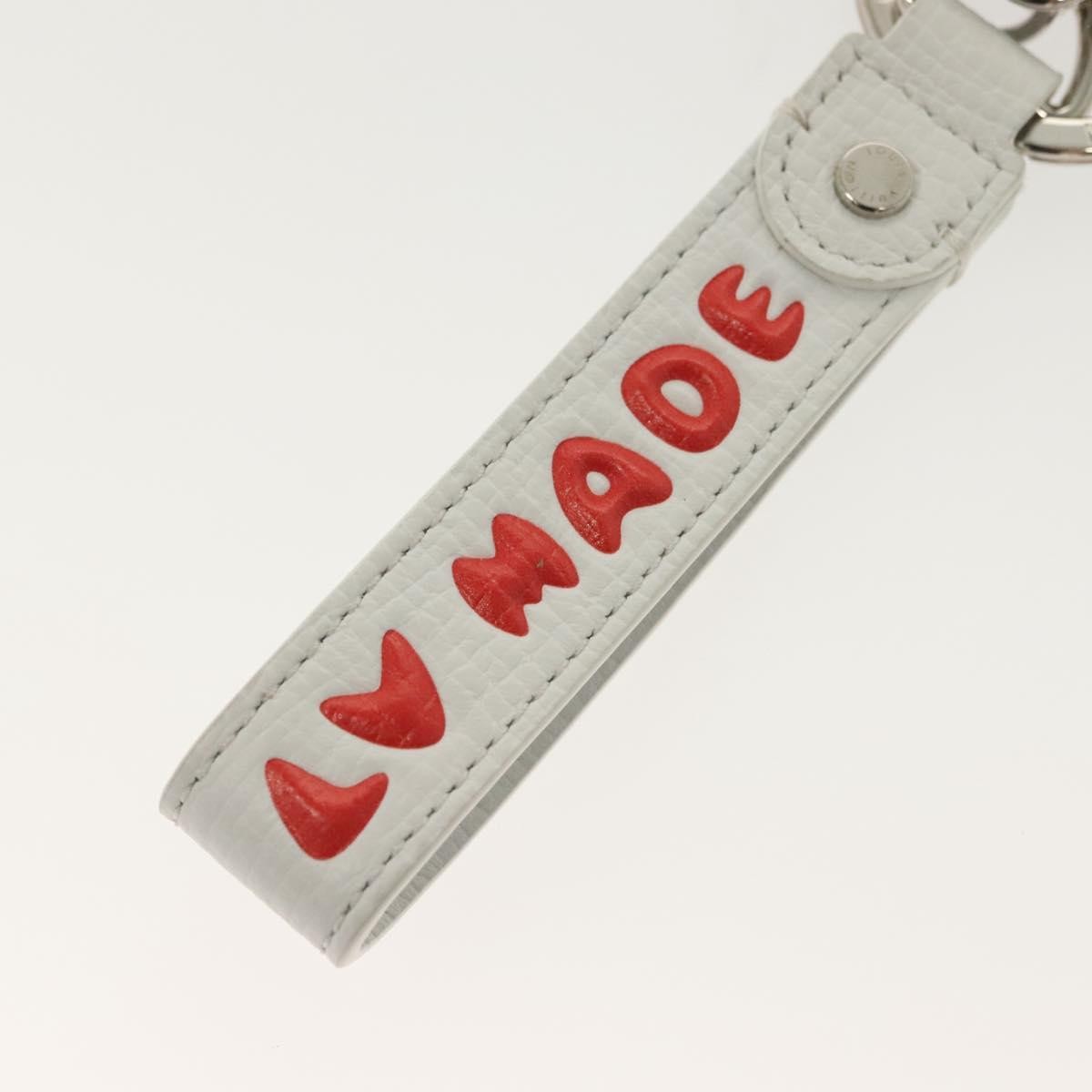 Louis Vuitton Animal Family Bag Charm and Key Holder Metal with Leather, WHITE, METAL, Charms and Keychains