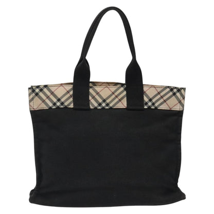 Burberry Nova Check Tote canvas check pattern, BLACK, CANVAS, Tote bag