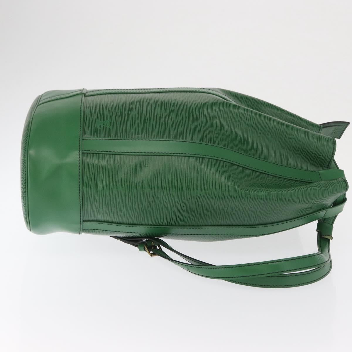 Louis Vuitton Randonnee Backpack Epi Leather, GREEN, LEATHER, Shoulder bag