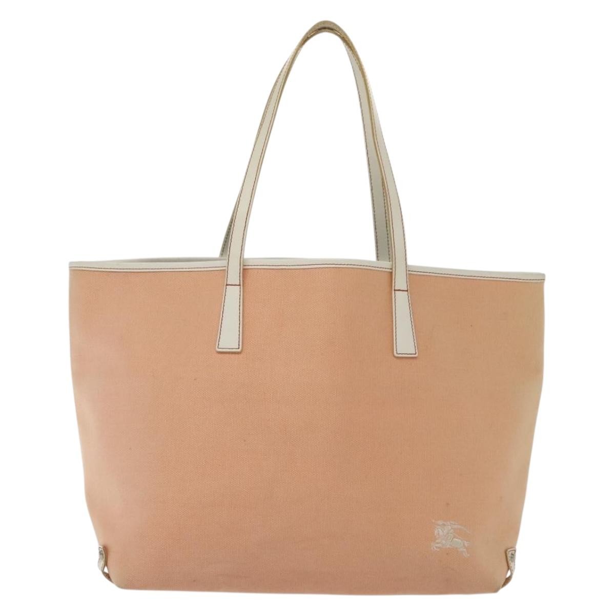 Burberry Blue Label Tote Bag Canvas, PINK, CANVAS, Tote bag