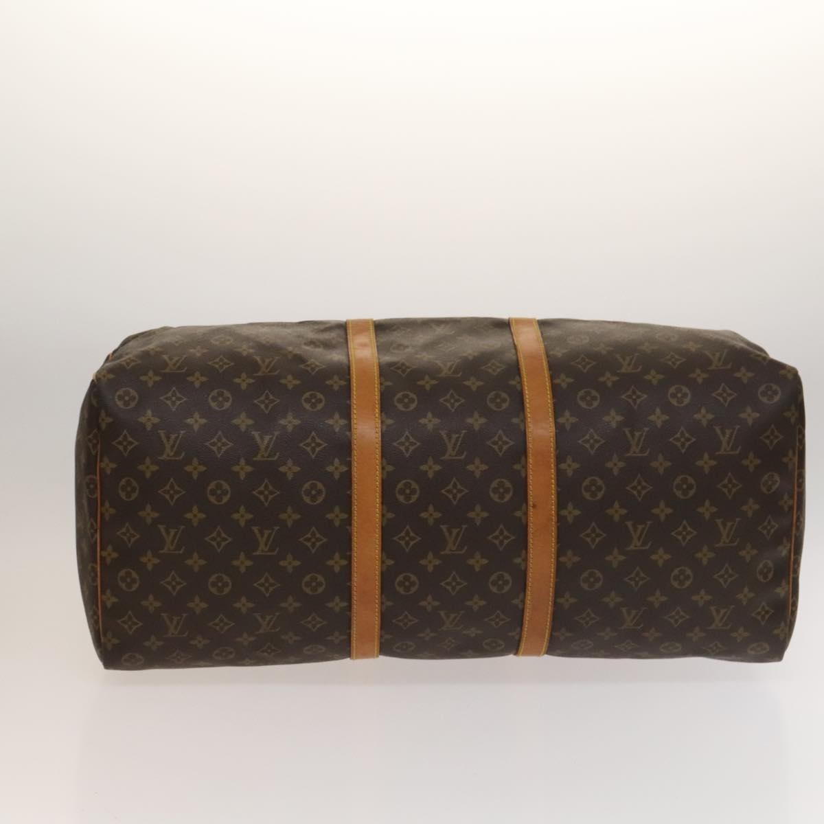 Louis Vuitton Keepall Bag Monogram Canvas, BROWN, CANVAS, Travel bag