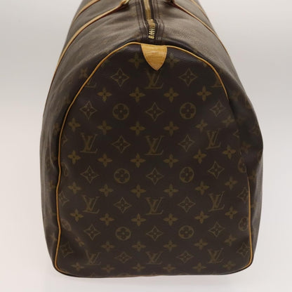 Louis Vuitton Keepall Bag Monogram Canvas, BROWN, CANVAS, Travel bag