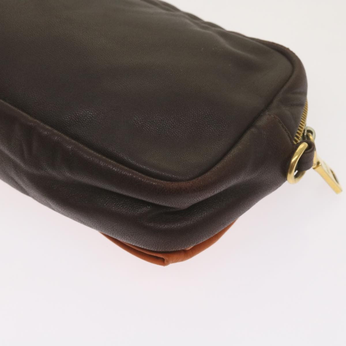 Prada Bow Camera shoulder Bag Leather, ORANGE, LEATHER, Shoulder bag