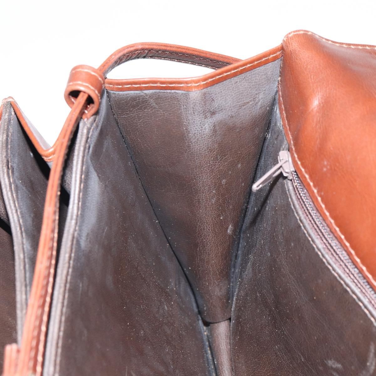 Valentino Garavani Vintage shoulder bag Leather, BROWN, LEATHER, Shoulder bag