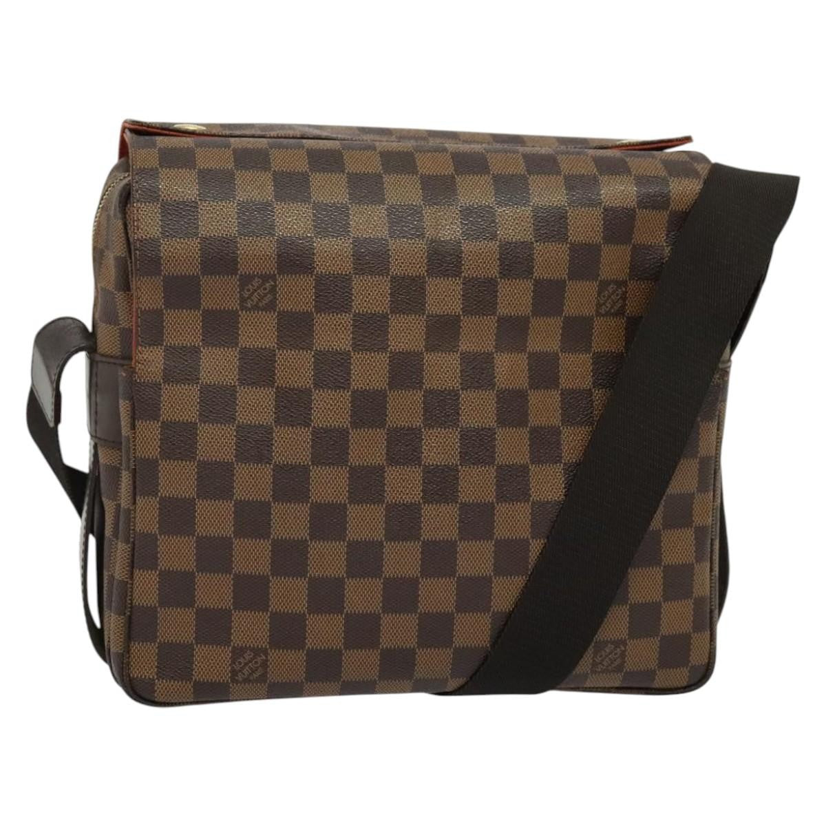 Louis Vuitton Naviglio Handbag Damier, BROWN, CANVAS, Shoulder bag