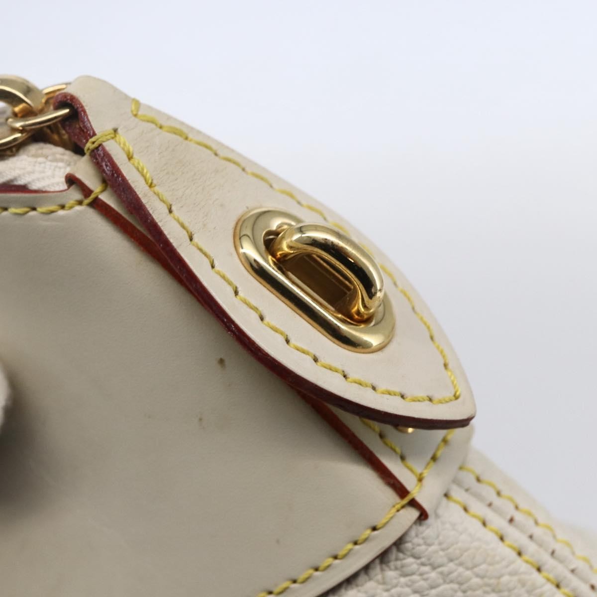 Louis Vuitton Suhali Lockit Handbag Leather, WHITE, LEATHER, Handbag