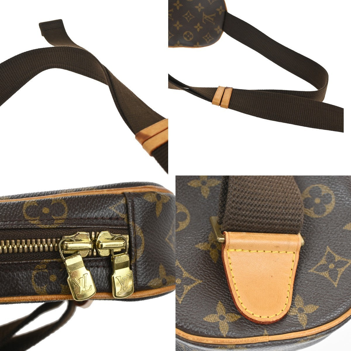 Louis Vuitton Pochette Gange Monogram Canvas, BROWN, CANVAS, Shoulder bag