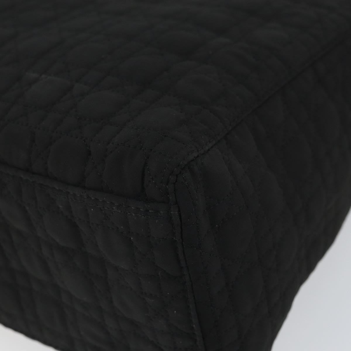 Christian Dior Vintage Lady Dior Bag Cannage Quilt Nylon, BLACK, NYLON, Handbag