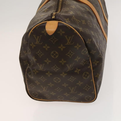 Louis Vuitton Keepall Bag Monogram Canvas, BROWN, CANVAS, Travel bag
