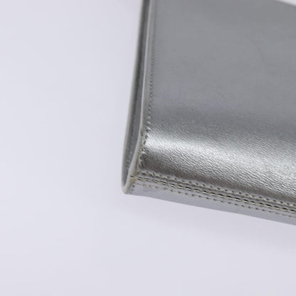 Salvatore Ferragamo Gancini Shoulder Bag Leather, SILVER, LEATHER, Shoulder bag