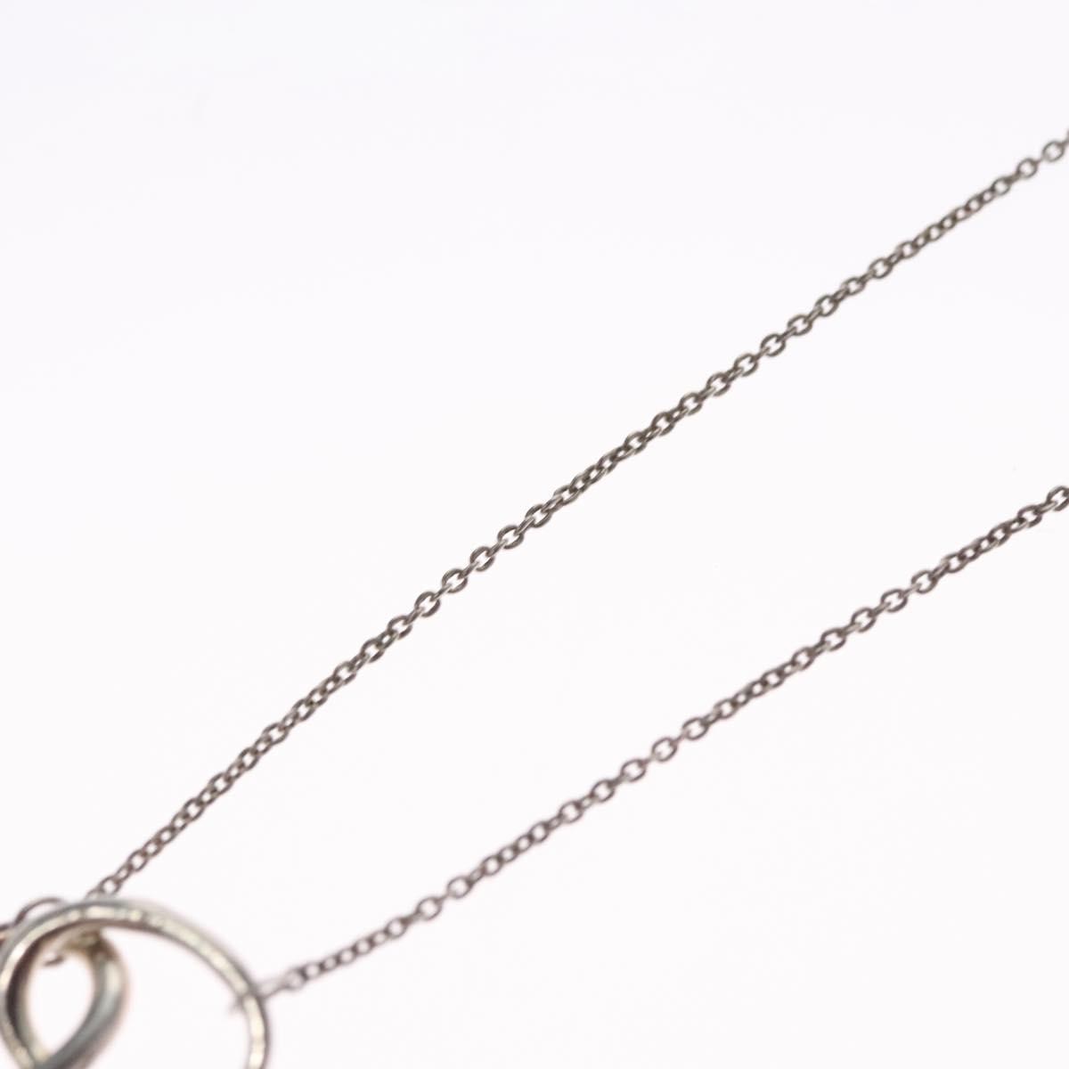 Tiffany & Co. Elsa Peretti Double Loop Pendant Necklace Silver 925, SILVER, SILVER, Necklace