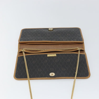 Christian Dior Vintage honeycomb clutch Canvas, BLACK, CANVAS, Clutche & pouche