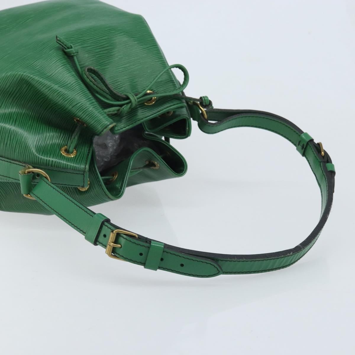 Louis Vuitton Petit Noe Handbag Epi Leather, Green, Leather, Shoulder Bag