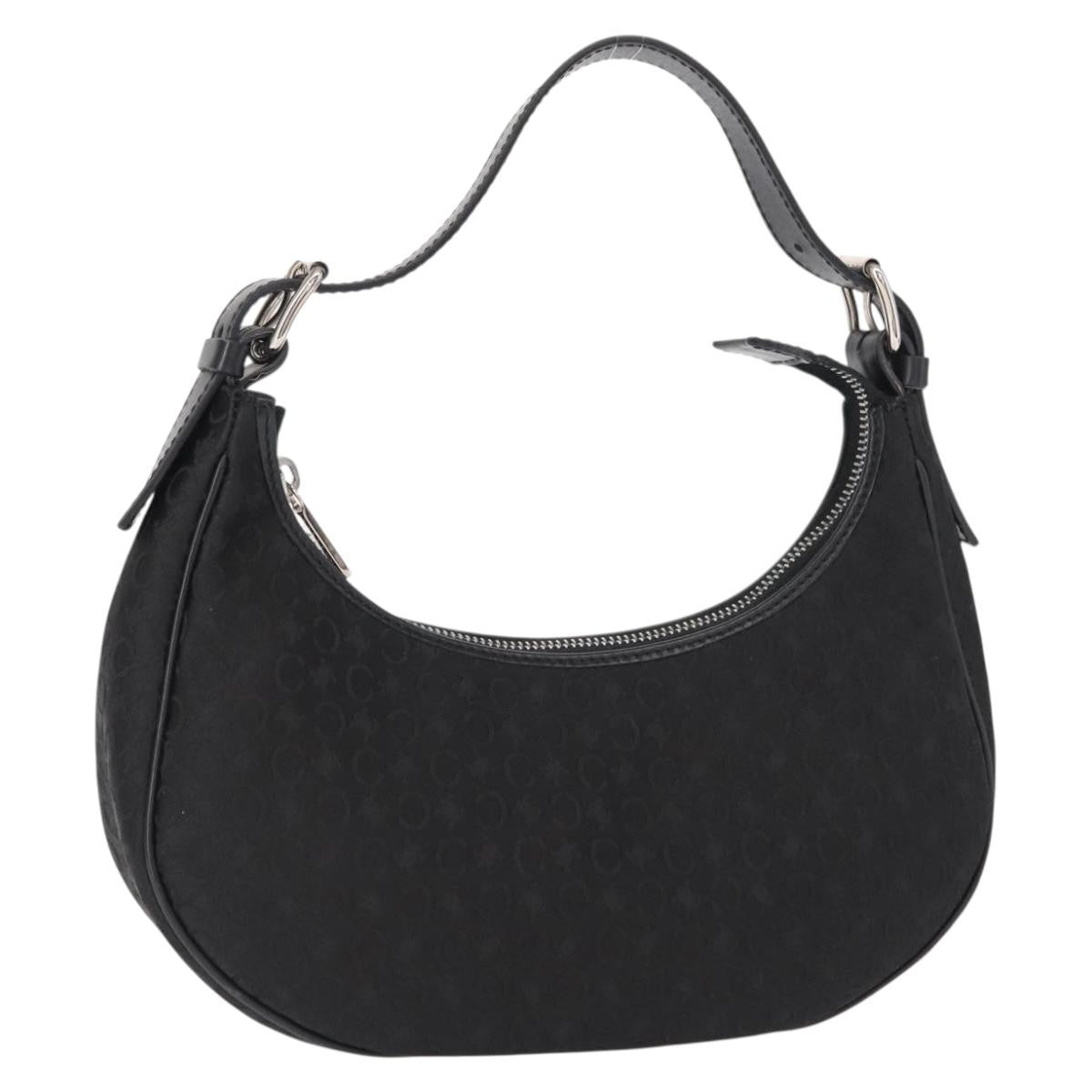Celine Ava Bag Macadam canvas, BLACK, CANVAS, Handbag