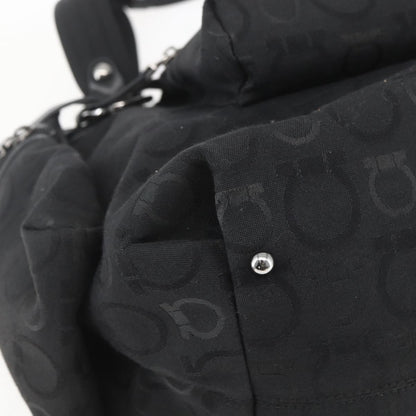 Salvatore Ferragamo Gancini Tote Nylon, Black, Nylon, Tote Bag
