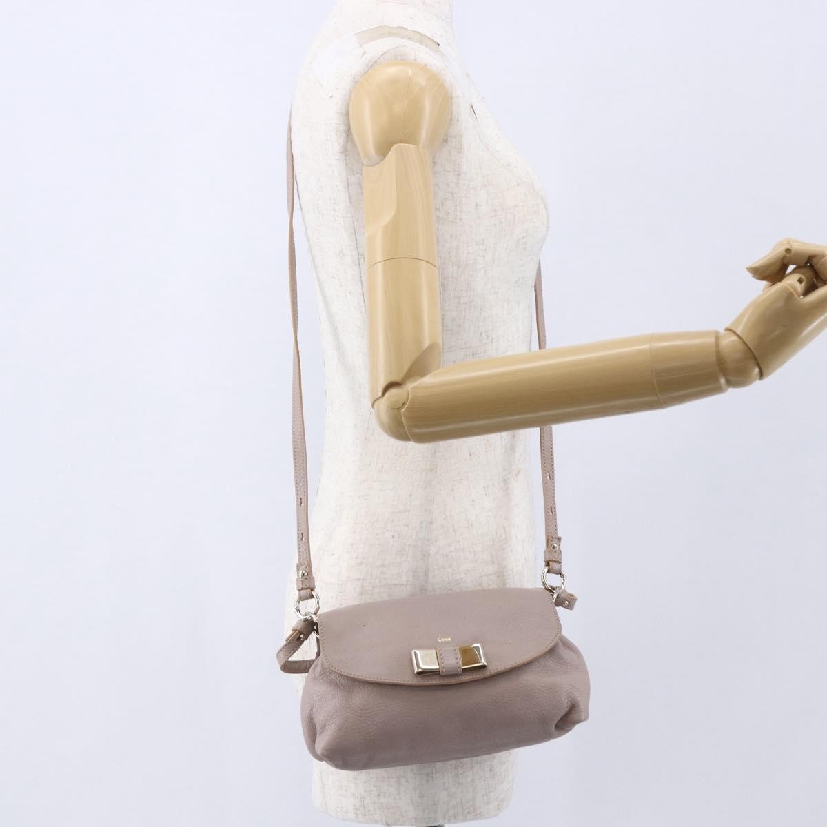Chloe Lily Shoulder bag Leather, PINK, LEATHER, Shoulder bag