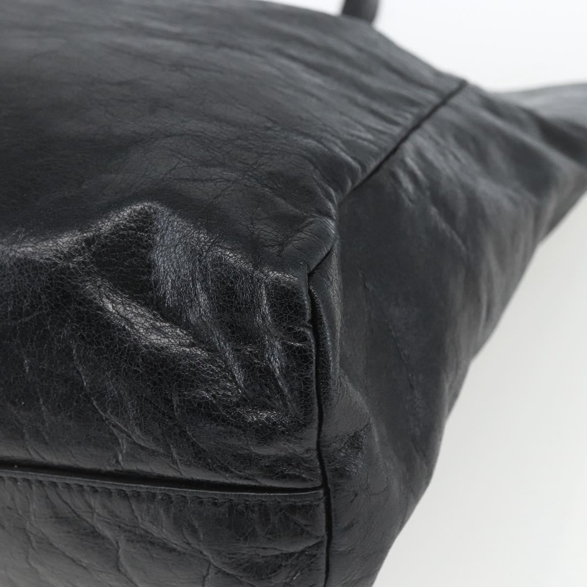 Miu Miu Vintage Tote bag Leather, BLACK, LEATHER, Tote bag