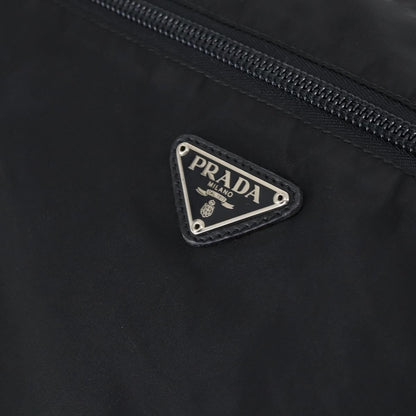 Prada Porta Computer Briefcase Tessuto and Saffiano Leather, BLACK, NYLON, Briefcase