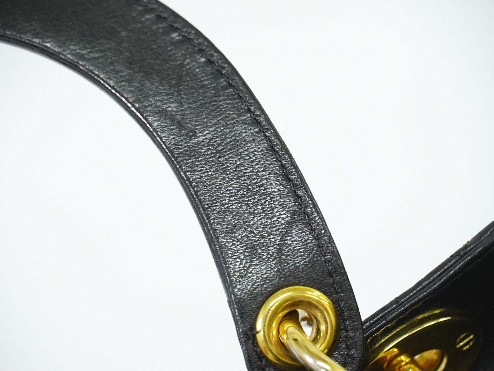 Christian Dior Lady cannage Matelassé, BLACK, LEATHER, Handbag