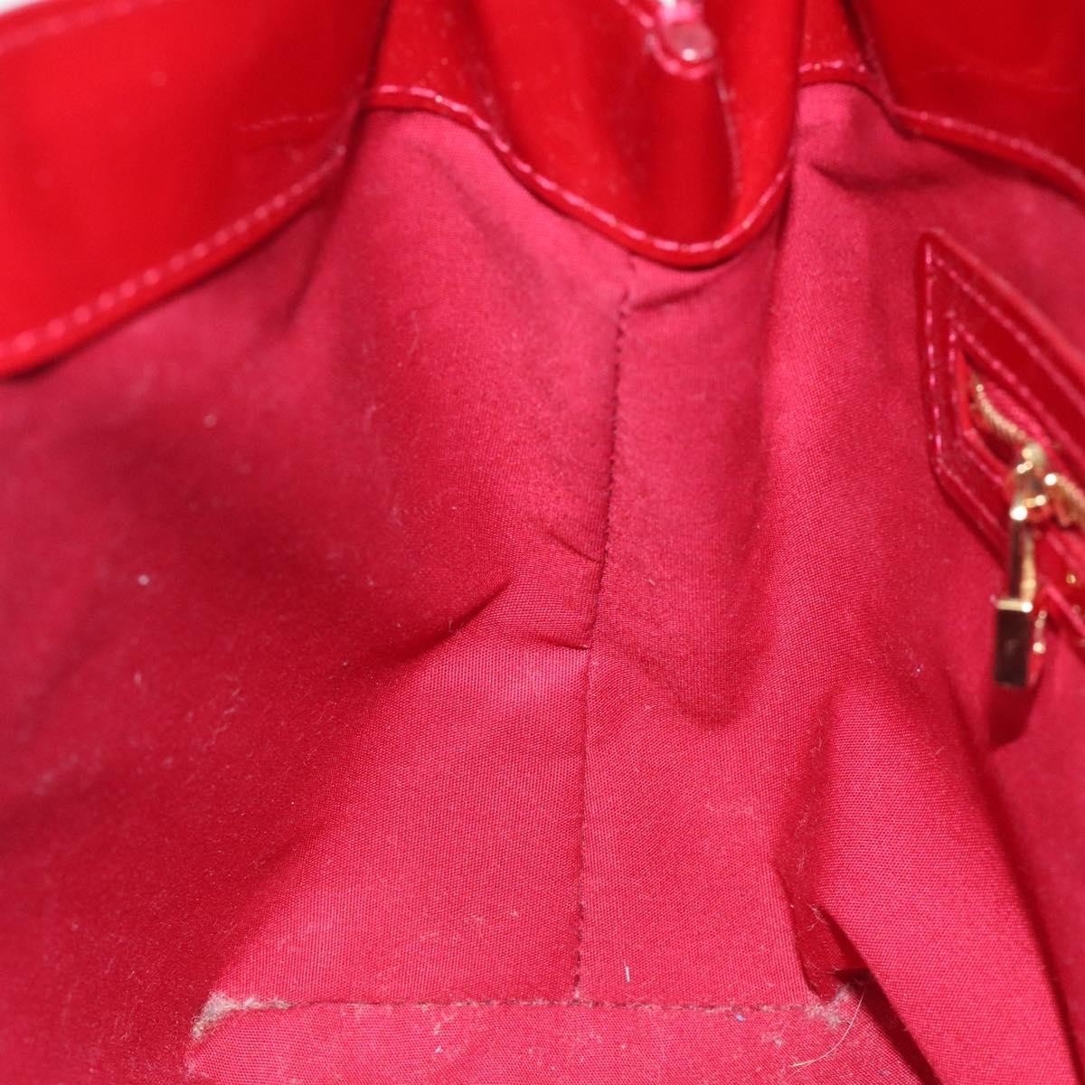 Louis Vuitton Wilshire Handbag Monogram Vernis, RED, PATENT_LEATHER, Handbag