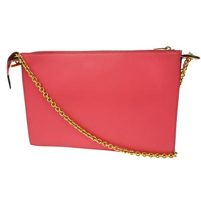 Celine Pocket Clutch on Chain Leather, MULTICOLOUR, LEATHER, Clutche & pouche