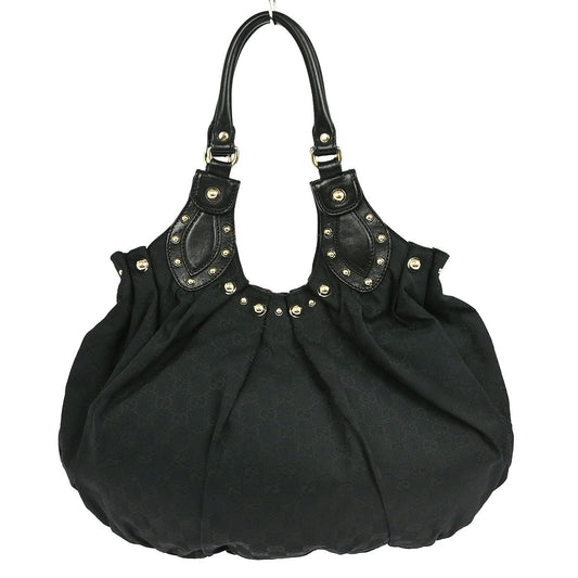 Gucci Pelham Tote Studded GG Canvas, BLACK, CANVAS, Tote bag