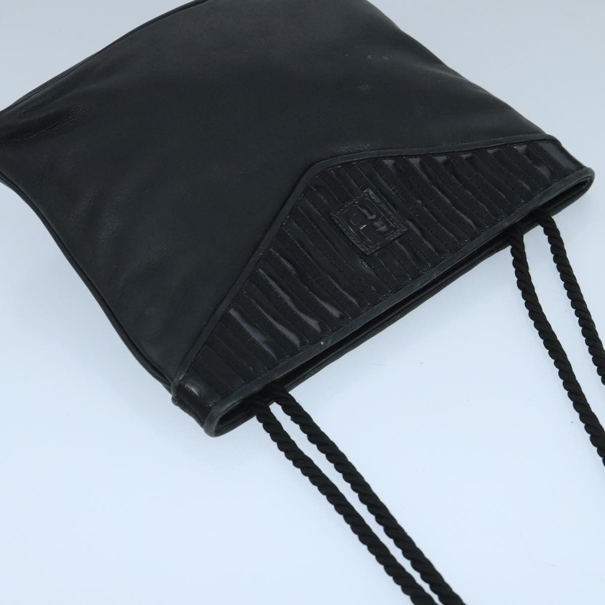 Fendi Vintage shoulderbag Leather, Black, Leather, Shoulder Bag