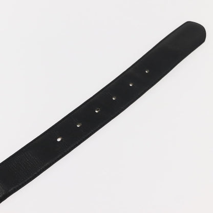 Celine Belt Leather with Metal, BLACK, LEATHER, Belts