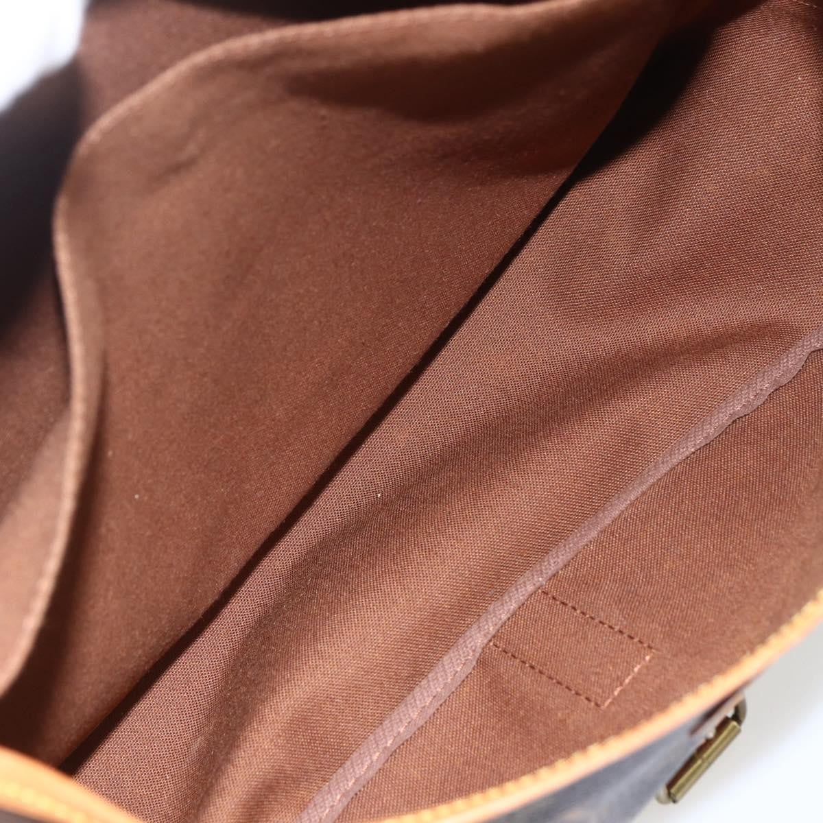 Louis Vuitton Saumur Handbag Monogram Canvas, BROWN, CANVAS, Shoulder bag