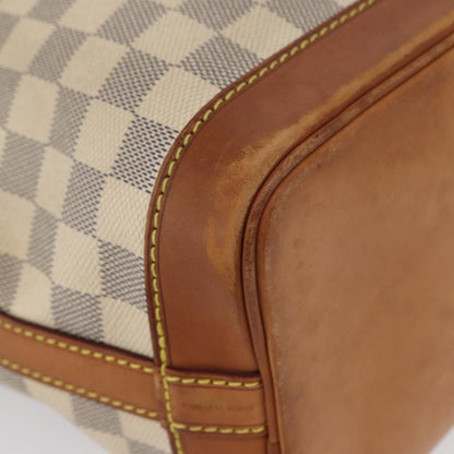 Louis Vuitton Noe Handbag Damier, Beige, Canvas, Shoulder Bag