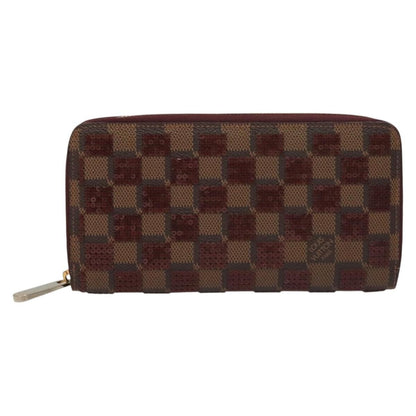 Louis Vuitton Zippy Wallet NM Damier, RED, CANVAS, Wallets