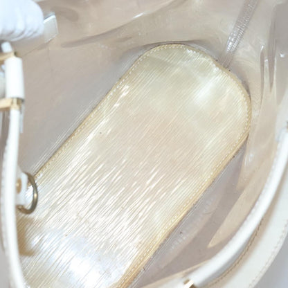 Louis Vuitton Plage Lagoon Bay Handbag Vinyl Epi Leather, WHITE, LEATHER, Handbag