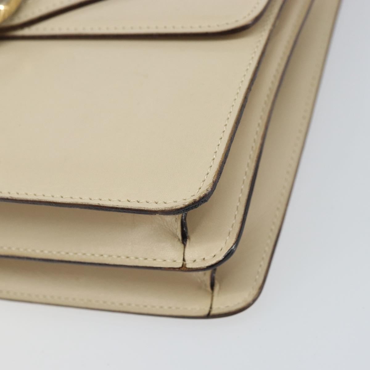 Celine Vintage Top Handle Bag Glazed Leather, ECRU, LEATHER, Handbag