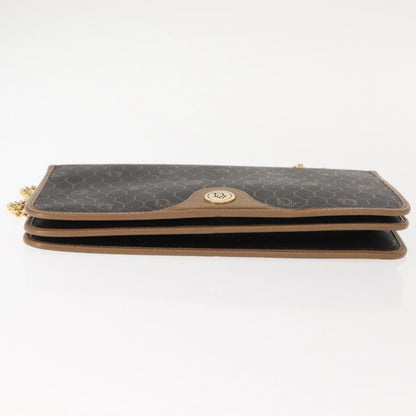 Christian Dior Vintage Honeycomb chain Canvas, BLACK, CANVAS, Shoulder bag
