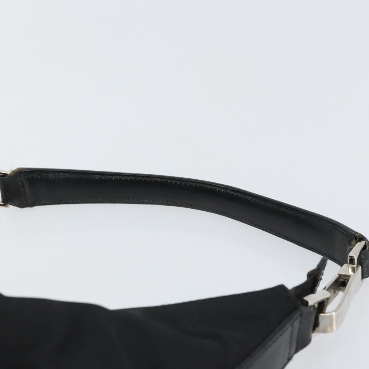 Gucci Zip Hobo Nylon, Black, Nylon, Handbag