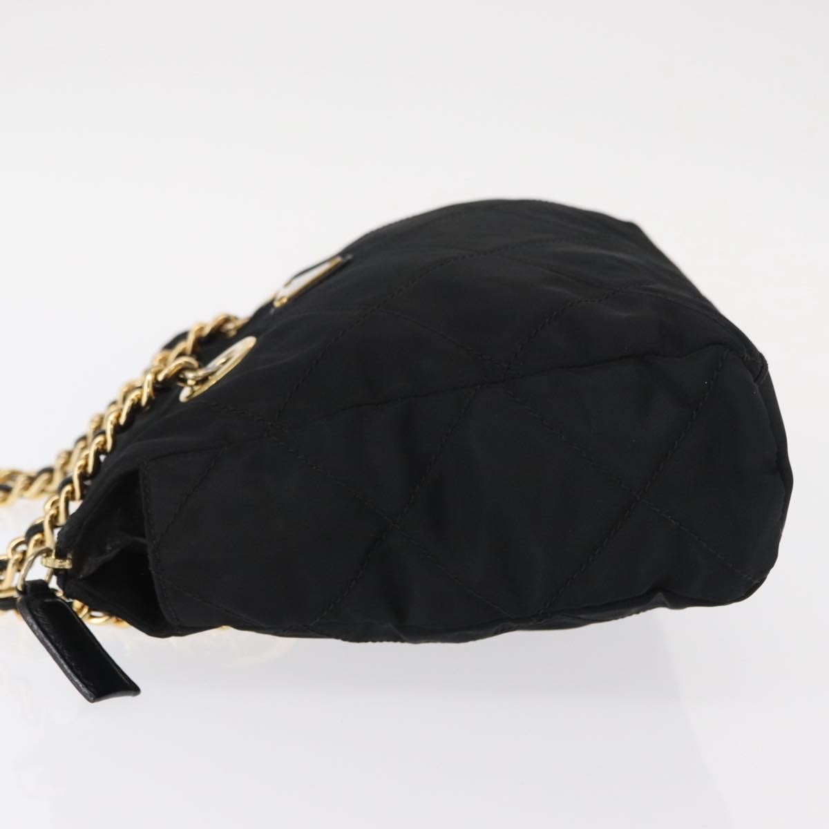 Prada Re-Edition 1995 Chain Tote Quilted Re-Nylon, BLACK, NYLON, Shoulder bag