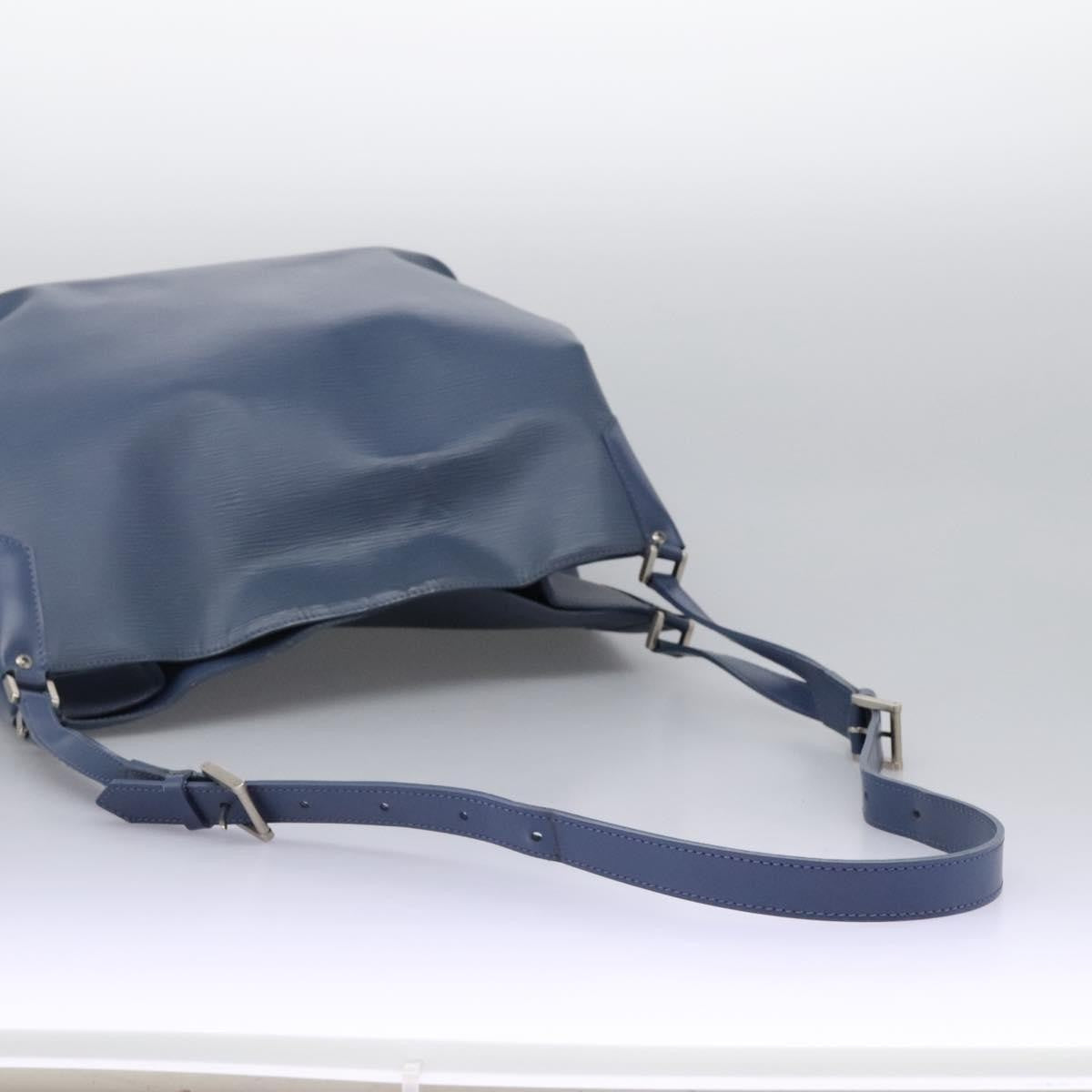 Louis Vuitton Mandara Handbag Epi Leather, BLUE, LEATHER, Shoulder bag
