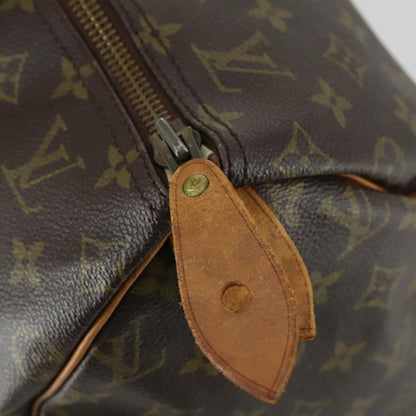 Louis Vuitton Speedy Handbag Monogram Canvas, BROWN, CANVAS, Travel bag